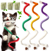 Jouet Fokauiwo en corde avec herbe à chat, stimulation naturelle et jeu prolongé.