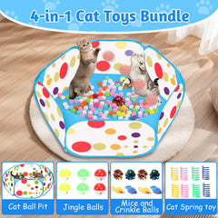 fooind-boules-cloche-chat : boules sonores chat pour stimulation auditive et jeu interactif.