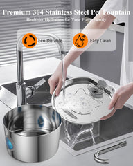 FOOPOMARY corps acier inox 304, hygiénique et durable.