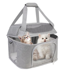FOORLON chat premium – design trois couches pour transport sûr et stable.