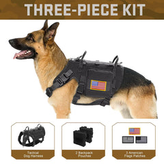 Forestpaw harnais avec sacs MOLLE et rangement pratique