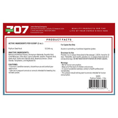 Formule 707 préparation psyllium cheval: administration facile et usage mensuel.