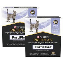 FortiFlora boîte de 30 sachets pour chats, soutien digestif potentiel.