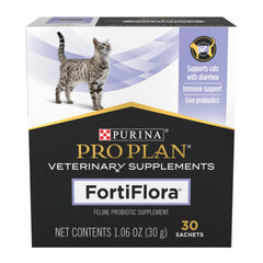 Les sachets FortiFlora en poudre faciles à saupoudrer sur les repas.