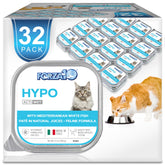 Forza10 - boîtes humides au saumon de 3,5 oz, pack de 32 pour chat adulte.