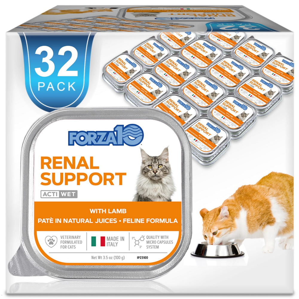 Forza10 chat-renale-agneau-conserve: soutien rénal et appétence naturelle.