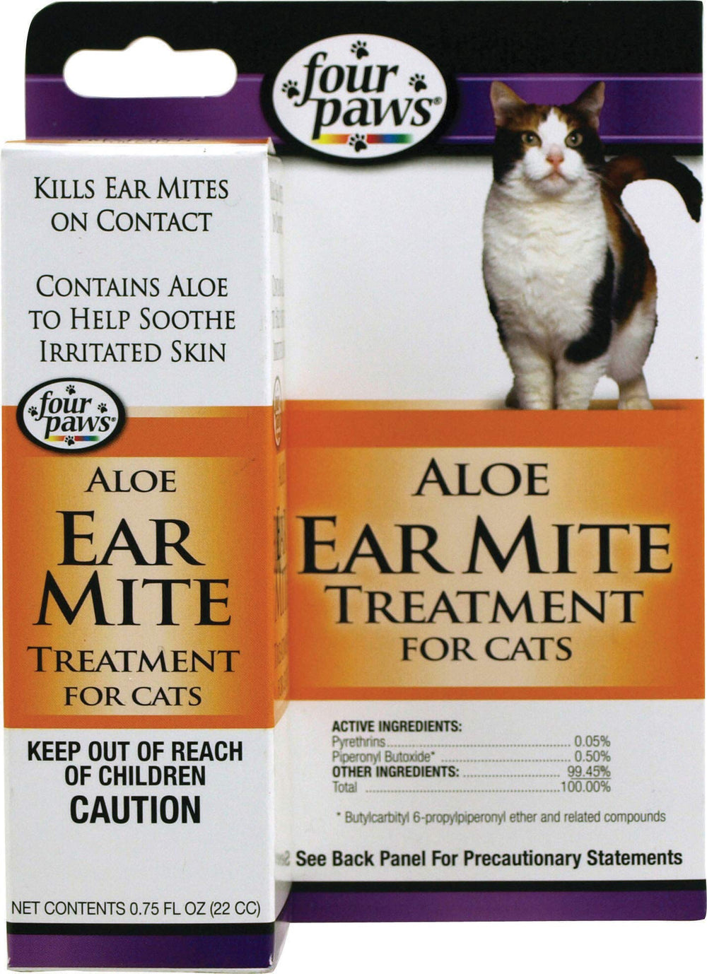 Four Paws Aloe Mites d'Oreille Chat: traitement rapide et confort pour les oreilles