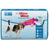 Four Paws Wee-Wee: couches jetables pour chien taille moyenne offrant absorption fiable.