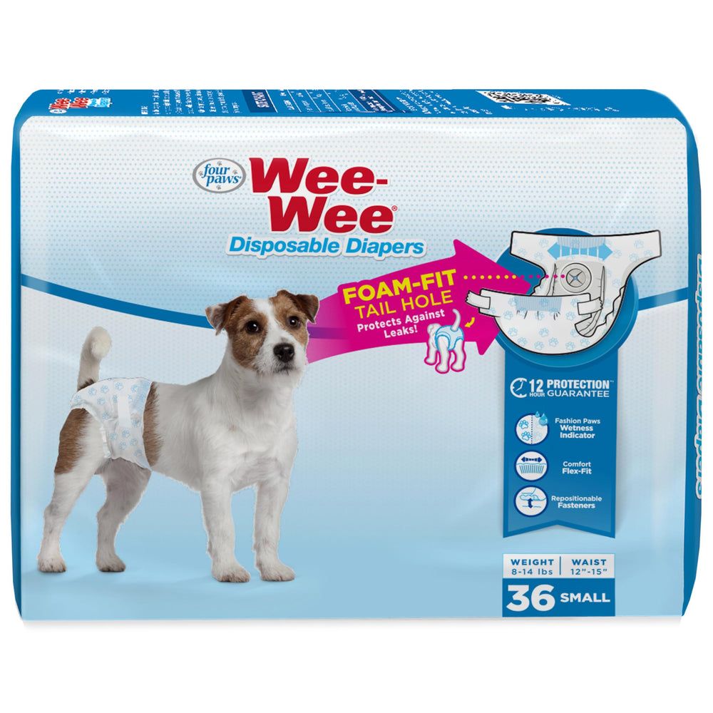 Four Paws Wee-Wee couches jetables petite taille adaptées apprentissage propreté