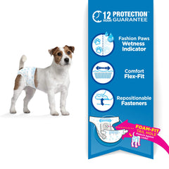 Four Paws Wee-Wee ouverture pour queue adaptée assure un ajustement confortable
