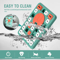 FOXMM matiere PP sans danger, jouet puzzle alimentaire durable pour chiens.