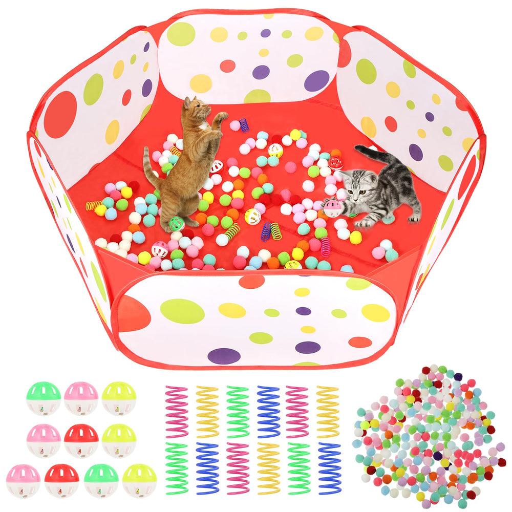 Foxtell bac-a-balles-pour-chat, espace de jeu sûr et stimulant.