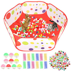 Foxtell bac-a-balles-pour-chat, espace de jeu sûr et stimulant.