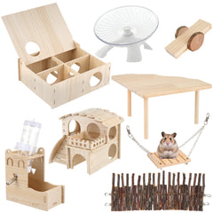 Foxtell balancoire hamster: jeu sûr favorisant l’équilibre et l’enrichissement sensoriel.