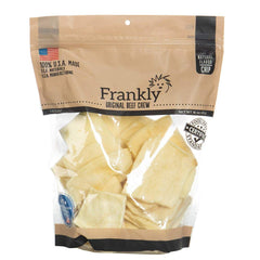 Frankly Beef Chips pour chien : récompense savoureuse pour favoriser la mastication et l'hygiène dentaire.