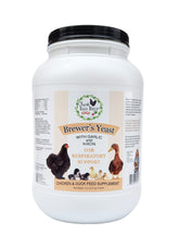 Fresh Eggs Daily levure brasseur ail niacine en bouteille 5lb pour volailles.