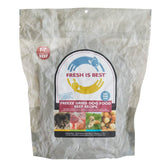 Fresh Is Best boeuf séché en sac zippé, fraîcheur préservée pour les repas canins.