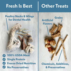 Fresh Is Best Silverside Minnows – morceaux miniatures parfaits pour chiens et chats actifs.