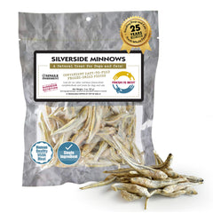 Fresh Is Best Silverside Minnows – sac zippe fermé, récompense pratique pour l’entraînement quotidien.