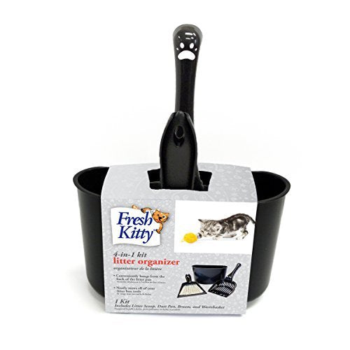 Fresh Kitty kit nettoyage litière 4-en-1, pratique pour entretien rapide du bac.