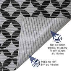 Fresh Kitty tapis litière, creux poreux captent les grains pour moins de nettoyage