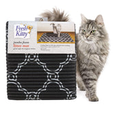 Fresh Kitty tapis-litière XL capte les débris autour de la litière.