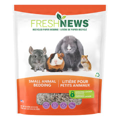 Fresh News litière papier recyclé 40 L, absorption efficace.