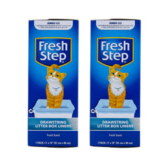 Fresh Step Jumbo liner pour bac à litière 36 x 19 po avec cordon-serrage pour un enlèvement plus propre.
