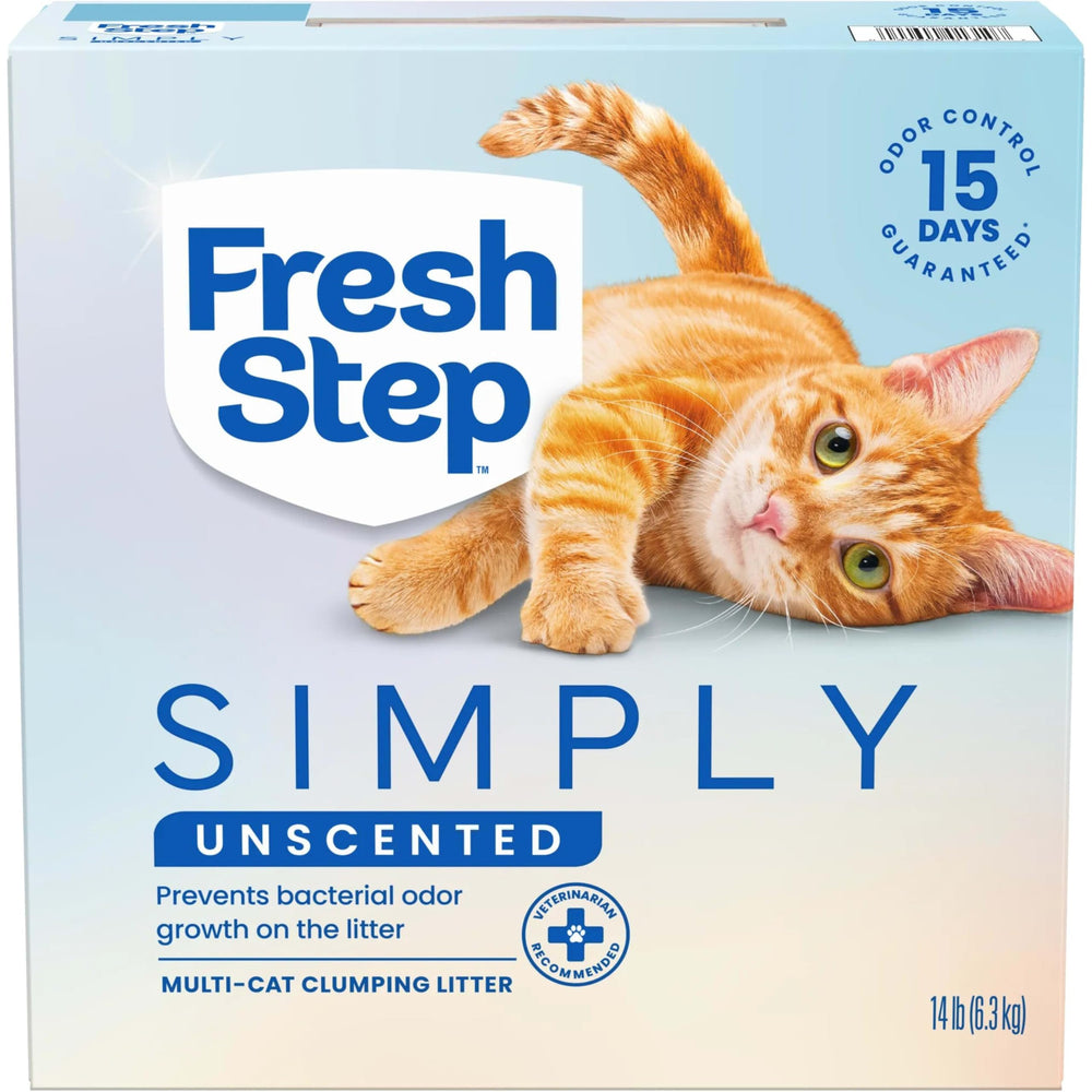Fresh Step litière sans parfum qui forme des grumeaux, boîte de 14 lb, contrôle des odeurs.