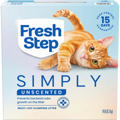 Fresh Step litière sans parfum qui forme des grumeaux, boîte de 14 lb, contrôle des odeurs.