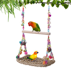 FrgKbTm balancoire-oiseau-perchoir-bois-saule: stimulation et repos.