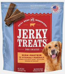 Jerky Treats boeuf américain pour chien, collations protéinées idéales après l'entraînement