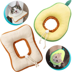 Frienda collier cône chat forme tartine bord, confort ajustable pour récupération