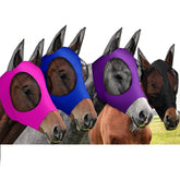 Frienda masque mouches chevaux ensemble 4 couleurs offrant protection pratique lors des sorties