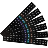 Frienda thermomètre horizontal adhésif, affichage clair sur aquarium.