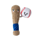 Fringe Studio jouet peluche chien : batte et corde, stimulation sonore.