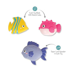 Jouet Fringe Stay Salty poisson violet en latex, parfait pour le jeu interactif et la stimulation auditive