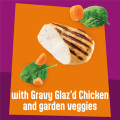Friskies Glaz’d et Infuz’d: morceaux gros en sauce pour chat