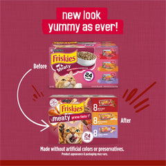 Friskies Gravy boeuf, texture tendre et goût riche pour chats exigeants.