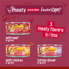 Friskies Gravy dinde, variété variée pour stimuler l'appétit quotidien.