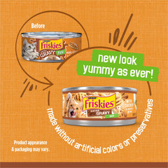 Friskies Gravy Pate, texture lisse – stimule l’envie de manger et l’hydratation.