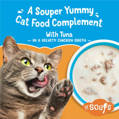Purina Friskies Lil’ Soups morceaux de thon dans bouillon, cup pratique.