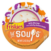 Friskies Lil’ Soups Topper au poulet et crevettes en tasse, goût savoureux et pratique