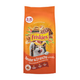 Pack Friskies Tender and Crunch'd quatre sacs 1,43 kg, pratique pour le quotidien.