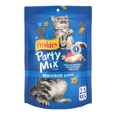 Friskies Party Mix Beachside Crunch sachet pratique, snack entre les repas du chat.