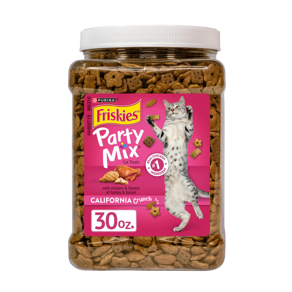 Friskies Party Mix California Crunch: poulet comme ingrédient numéro 1 pour chats.