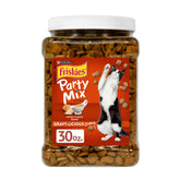 Friskies Party Mix Gravy-Licious poulet croquant, bouchées savoureuses pour chats actifs