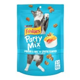 Friskies Party Mix langouste-fromage-macaroni: bouchée croquante et tendre.