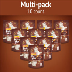 Friskies Purina Party Mix Wild West Crunch — morceaux petits dentaires faciles à mâcher pour chats.