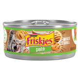 Purina Friskies Pâté Mixed Grill, boîte ouverte prête à servir l'arôme séduisant.
